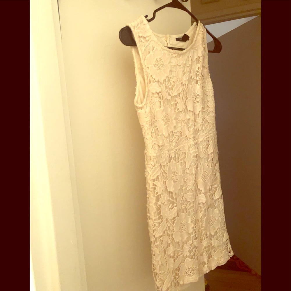 cream spring backless dress